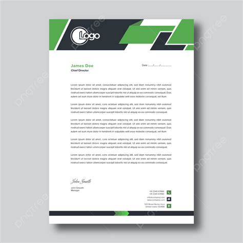 Letterhead Design Print Letterhead Template Letterhead Vector