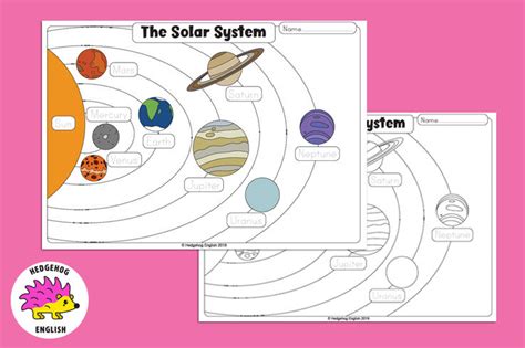 Solar System Writing Worksheet