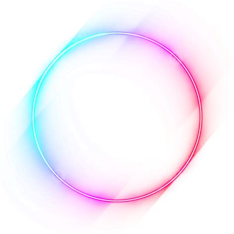 Red Pink Blue Neon Border Circle Neon Neon Border Border Png