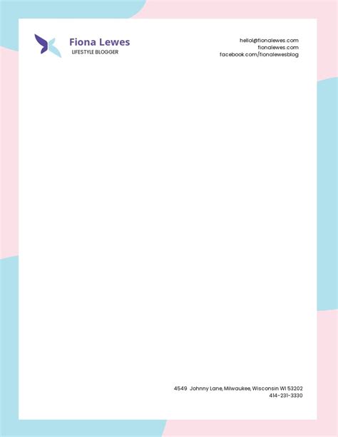 Free Sample Letterhead Templates Edit And Download