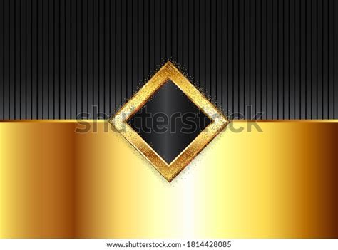 Decorative Modern Background Gold Black Stock Vector Royalty Free