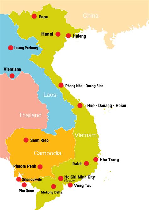 Vietnam Tourist Map