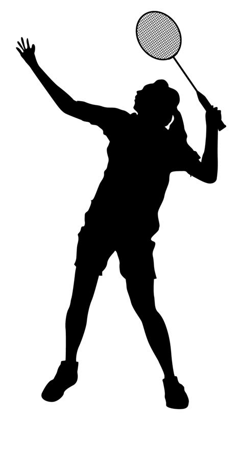 Person playing badminton illustration, poster badminton adobe illustrator, badminton players silhouette transparent background png clipart. Female Clipart Badminton Player - Silhouette Badminton ...