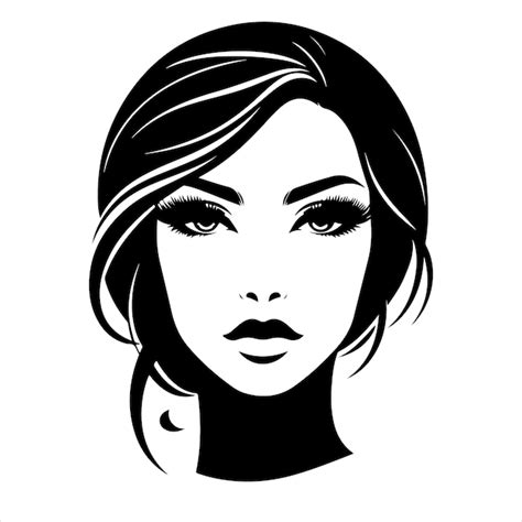 Premium Vector Woman Face Silhouette Vector