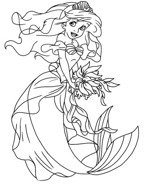 Ariel The Mermaid Coloring Pages 100 Printable Coloring Pages