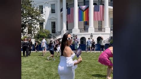 White House Bans Three Guests After Topless Video At Pride Party Bbc News