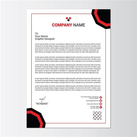 Premium Vector Corporate Letterhead Design