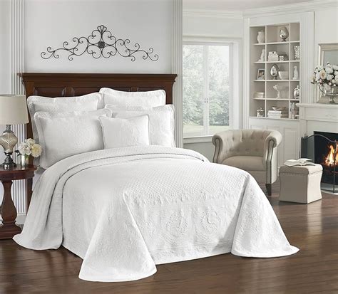 Brandream White Quilts Set Queen Size Bedspreads Farmhouse Bedding 100