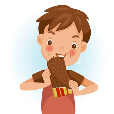 Best Kids Eating Candy Illustrations Royalty Free Vector Graphics