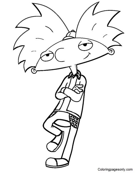 Hey Arnold Coloring Pages Printable For Free Download