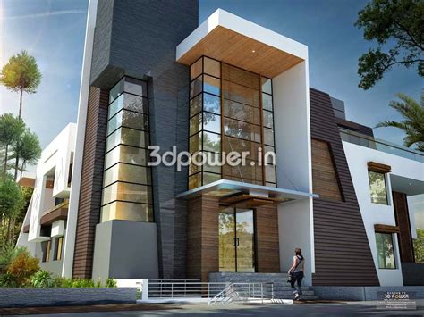 House 3d Interior Exterior Design Rendering Bungalow Design Modern