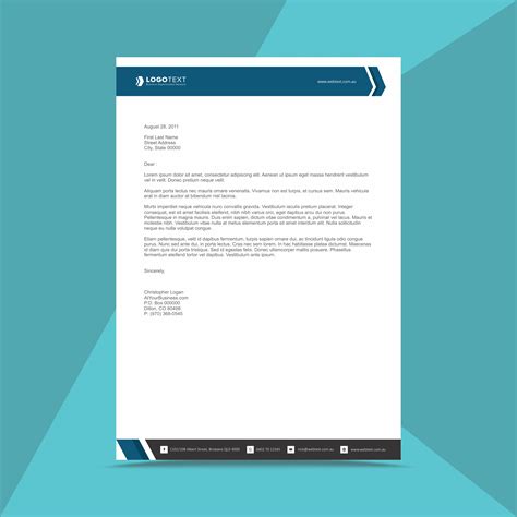 Professional Business Letterhead Design Template 324955 Vector Art At