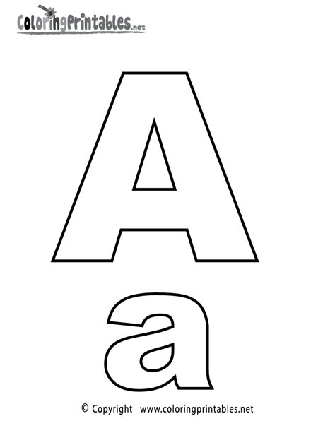 Letter A Coloring Pages To Download And Print For Free