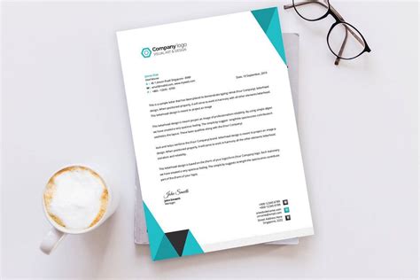 Modern Letterhead Template With Super Modern And Corporate Look