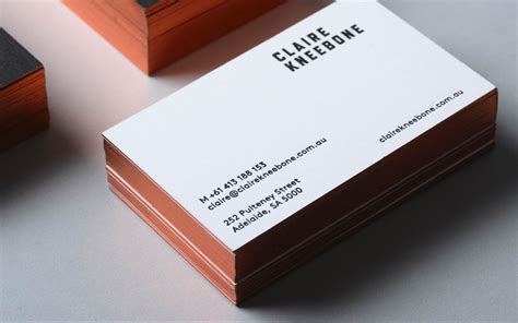 How i print and finish business cards. Cool Minimalistic Business Cards - Claire Kneebone ...