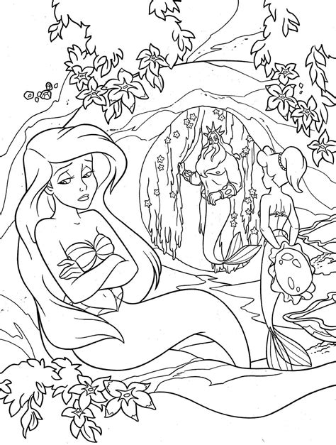 Ariel The Little Mermaid Coloring Pages At Getdrawings Free Download