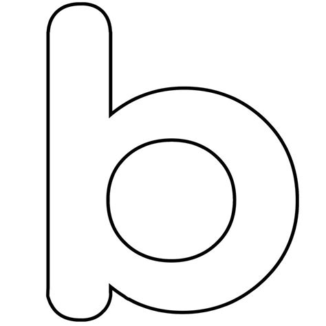 Free Letter B Printable Coloring Pages For Preschool Small Letter B