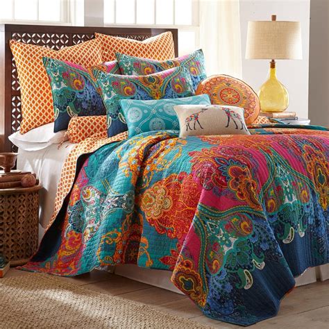 Levtex Home Mackenzie 3 Piece Multicolored Bohemian Cotton Fullqueen