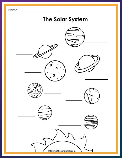 Free Solar System Worksheets For Kids Adanna Dill