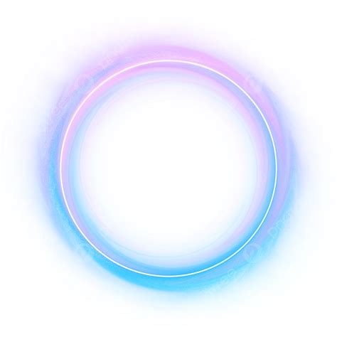 Pink Blue Neon Border Circle Neon Neon Border Border Png Transparent