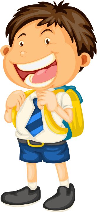 Boy Going To School Cartoon Clipart Full Size Clipart 46722