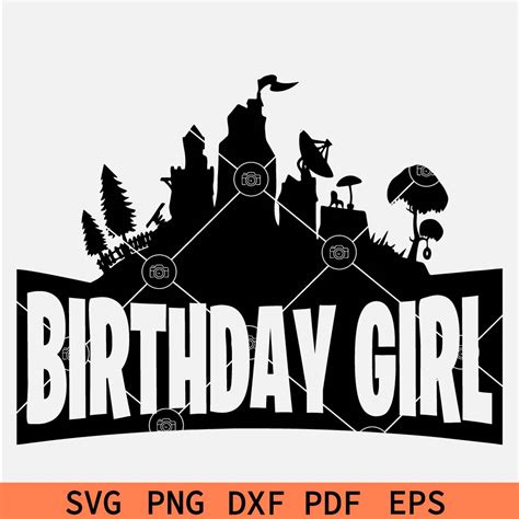 Fortnite Birthday Girl Svg Fortnite Game Girl SVG Girl Happy Birthday SVG