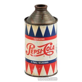 October 8, 2012 at 9:14 pm. Pepsi cone top can | Pepsi, Pepsi cola, Vintage packaging