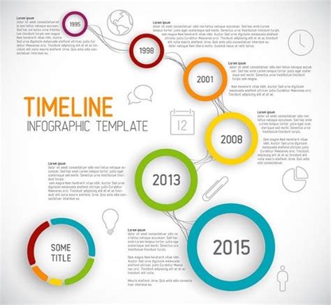 A vertical timeline template is a significant template for individuals with a large amount of data to the it also has clip arts and lines that help show movement from one particular event to the other. Free Creative Business Timeline Infographic Template Vector » TitanUI | Caught My Eye ...