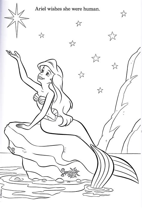 Adult Disney Ariel Coloring Pages Coloring Pages