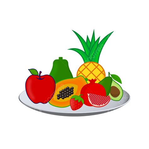 Fresh Fruit Logo Vector Hd Images Fresh Fruits On Plate Vector