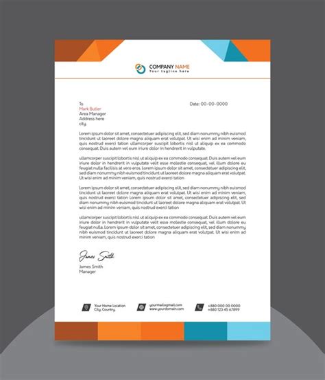 Premium Vector Corporate Letterhead