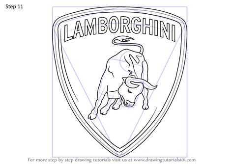 Lamborghini Bull Logo Drawing