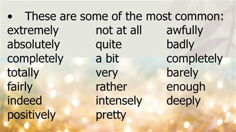 Adverbs Of Intensity List Hot Sex Picture