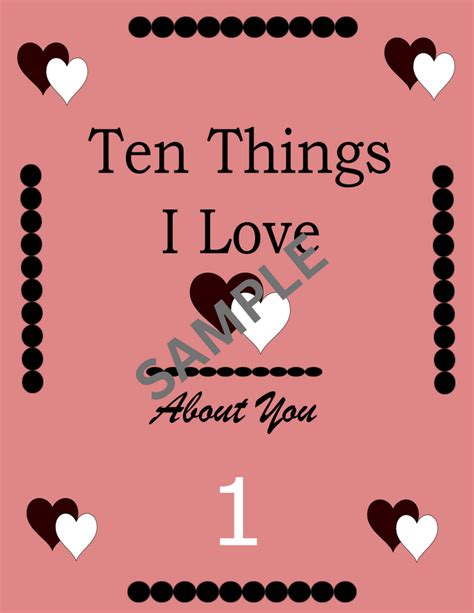 Ten Things I Love