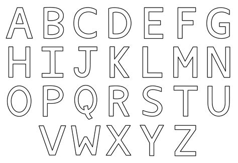 Printable Alphabet Coloring Pages