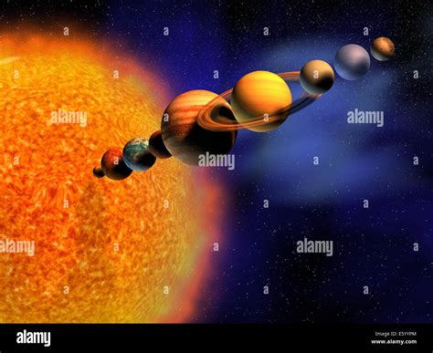 Solar System Diagram Hi Res Stock Photography And Images Alamy