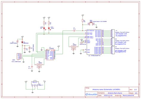 Arduino Nano Circuit Diagram