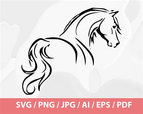 Horse Silhouette Horse Svg Horseshoe Svg Horse Head Svg Etsy Ireland