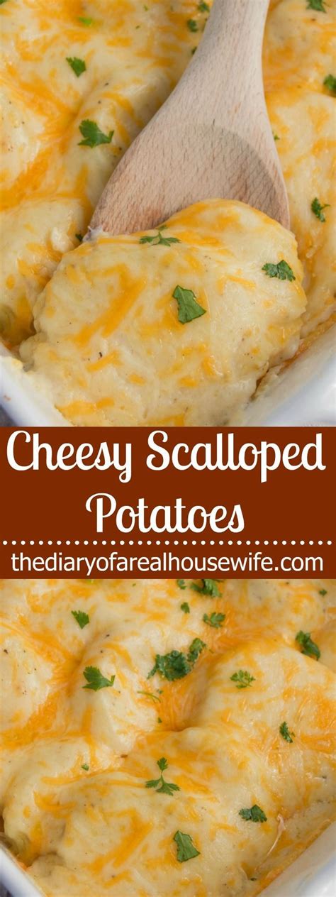 Make this easy slow cooker scalloped potatoes recipe and never buy the store bought packaged scalloped potatoes again. Cheesy Scalloped Potatoes #scallopedpotatoes in 2020 ...