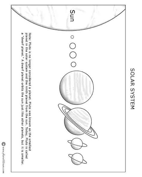 Solar System Printable Worksheets Solar System Blank With Images In