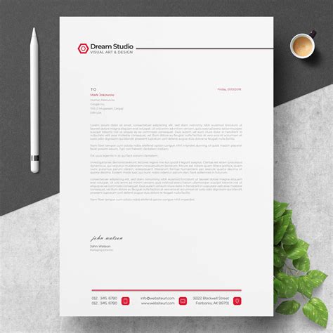 Letterhead Template Letterhead Template Letterhead Design