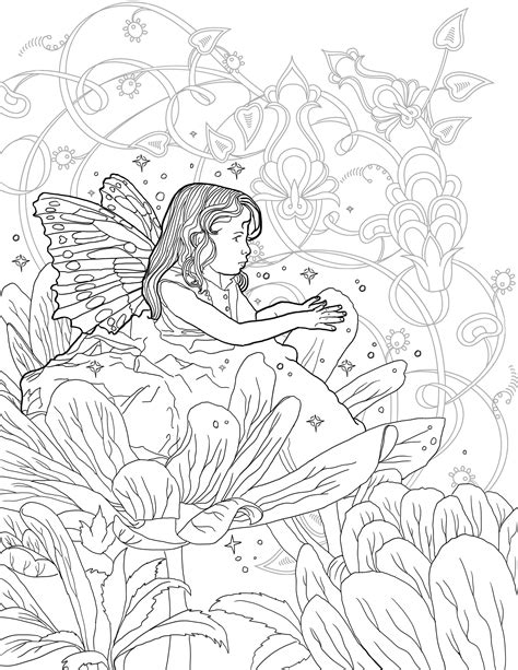 Fairy Coloring Pages For Adults Only Coloring Pages