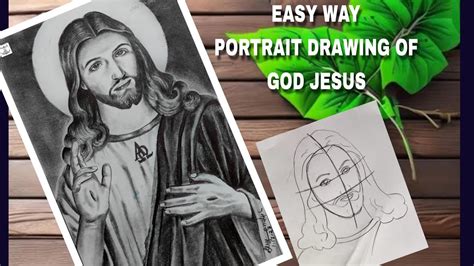 How To Draw Jesus Christ Lord Jesus Drawing With Pencil Easy