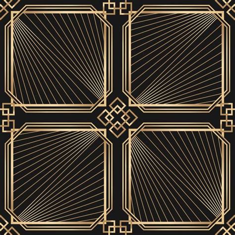 Art Deco Frame With Geometric Pattern Free Vector Freepik