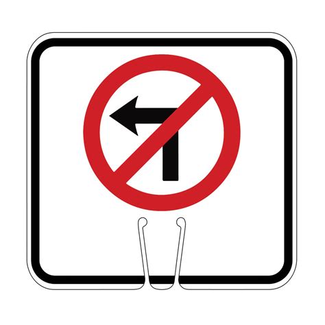 Left Turn Only Sign