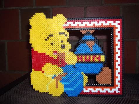 Winnie The Pooh Photo Frame Fuse Beads By Capricornc On Deviantart