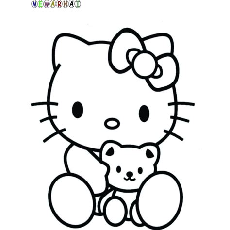 Gambar Mewarnai Hello Kitty Terbaru 43 Koleksi Gambar