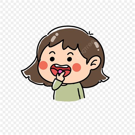 Girl Eating Lollipop Clipart