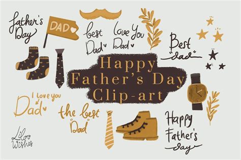 Father S Day Clipart Graphic By Lilovwishes Creative Fabrica