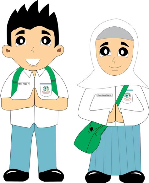 Gambar Murid Kartun Png Guru Gambar Kartun Murid Sekolah Rendah